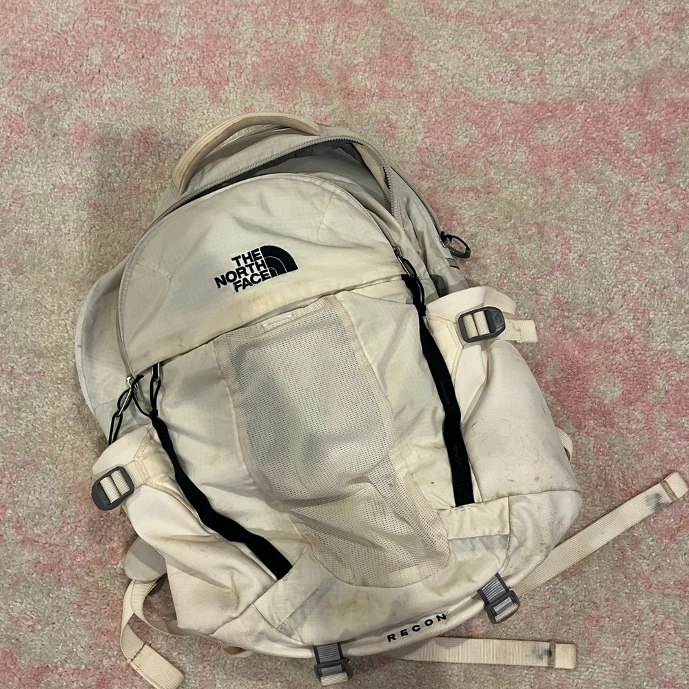 The North Face unisex Cream Backpack